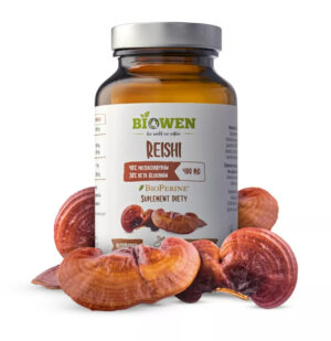 GRZYBY REISHI EKSTRAKT (400 mg) BEZGLUTENOWY 90 KAPSUŁEK - BIOWEN (1 szt.)