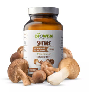 GRZYBY SHIITAKE EKSTRAKT (400 mg) BEZGLUTENOWY 90 KAPSUŁEK - BIOWEN (1 szt.)