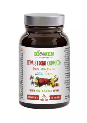 KAPSUŁKI NA WSPARCIE WĄTROBY HEPA STRONG COMPLEX+ 90 szt. - BIOWEN (1 szt.)