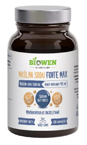 MAŚLAN SODU FORTE MAX (580 mg) BEZGLUTENOWY 100 KAPSUŁEK - BIOWEN (1 szt.)