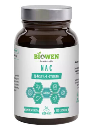 NAC (N-ACETYLO-L-CYSTEINA) (600 mg) BEZGLUTENOWA 100 KAPSUŁEK - BIOWEN (1 szt.)