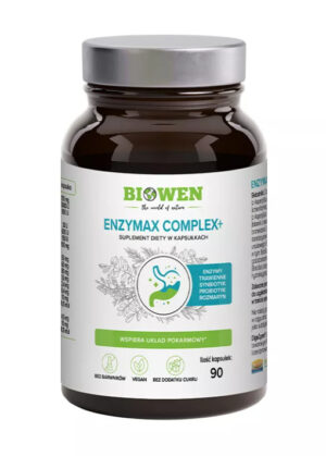 KAPSUŁKI NA WSPARCIE TRAWIENIA ENZYMAX COMPLEX+ 90 szt. - BIOWEN (1 szt.)