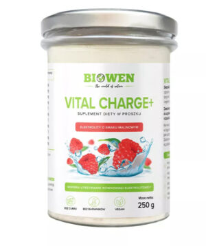 ELEKTROLITY O SMAKU MALINOWYM W PROSZKU VITAL CHARGE+ 250 g - BIOWEN (1 szt.)