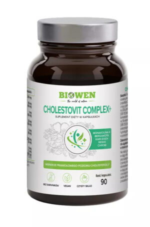KAPSUŁKI NA PRAWIDŁOWY POZIOM CHOLESTEROLU CHOLESTOVIT COMPLEX+ 90 szt. - BIOWEN (1 szt.)