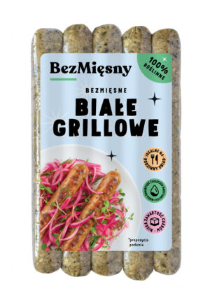 KIEŁBASKI BIAŁE ROŚLINNE 180 g - BEZMIĘSNY (2 szt.)