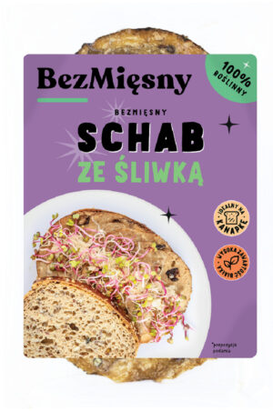 SCHAB ZE ŚLIWKĄ ROŚLINNY PLASTRY 100 g - BEZMIĘSNY (PRODUKT SEZONOWY) (2 szt.)