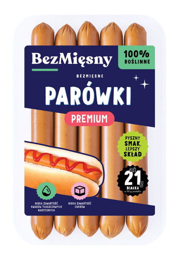 BEZMIĘSNE PARÓWKI PREMIUM 160 g - BEZMIĘSNY (2 szt.)