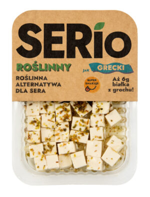 ROŚLINNA ALTERNATYWA SERA JAK GRECKI" 150 g - SERIO (2 szt.)"