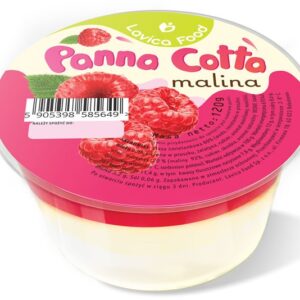 DESER PANNA COTTA Z MALINAMI 120 g - LAVICA FOOD (1 szt.)