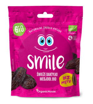DAKTYLE SMILE MEDJOOL ŚWIEŻE BEZ PESTEK BEZGLUTENOWE BIO 100 g - ORGANICHOUSE (1 szt.)