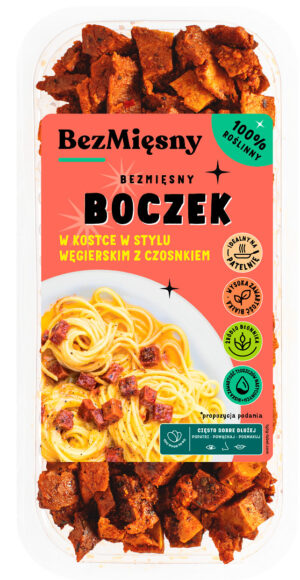 BEZMIĘSNY BOCZEK W KOSTCE W STYLU WĘGIERSKIM Z CZOSNKIEM 100 g - BEZMIĘSNY (2 szt.)