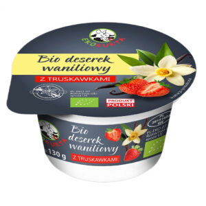 DESER WANILIOWY Z TRUSKAWKAMI BIO 130 g - EKO ŁUKTA (1 szt.)