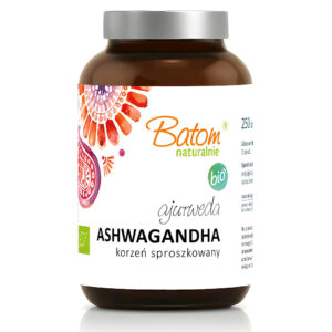 ASHWAGANDHA BIO (495 mg) 250 TABLETEK - BATOM (AJURWEDA) (1 szt.)