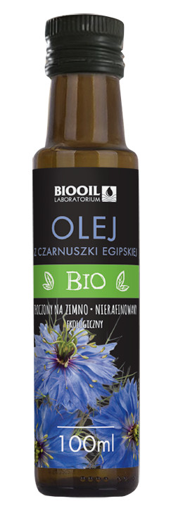 OLEJ Z CZARNUSZKI TŁOCZONY NA ZIMNO BIO 100 ml - BIOOIL (1 szt.)