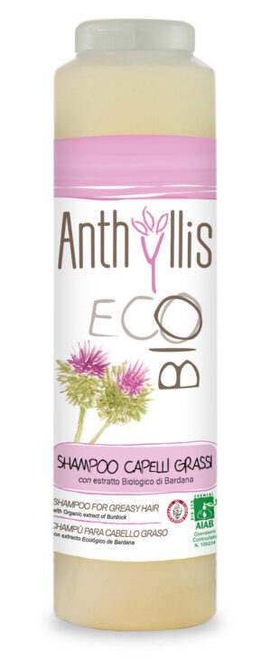 SZAMPON Z EKSTRAKTEM Z ŁOPIANU DO WŁOSÓW PRZETŁUSZCZAJĄCYCH SIĘ I Z ŁUPIEŻEM ECO 250 ml - ANTHYLLIS (1 szt.)