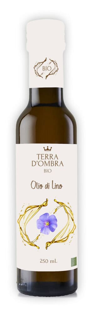 OLEJ LNIANY TŁOCZONY NA ZIMNO BIO 250 ml - TERRA D'OMBRA (2 szt.)
