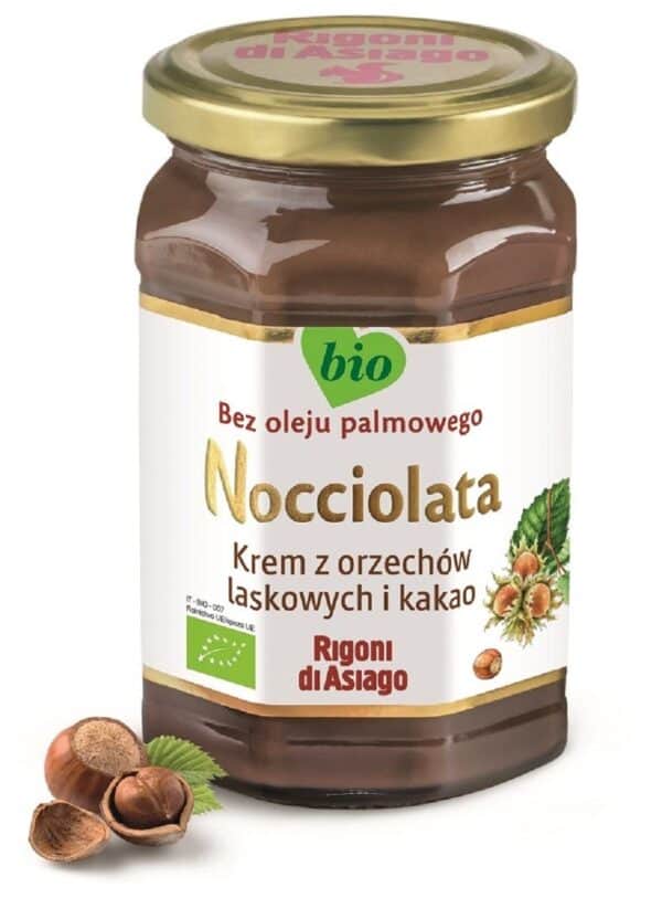 KREM Z ORZECHÓW LASKOWYCH I KAKAO BEZGLUTENOWY BIO 650 g - RIGONI DI ASIAGO (NOCCIOLATA) (1 szt.)