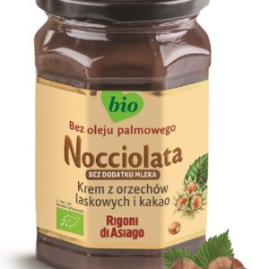 KREM WEGAŃSKI Z ORZECHÓW LASKOWYCH I KAKAO BEZGLUTENOWY BIO 250 g - RIGONI DI ASIAGO (NOCCIOLATA) (2 szt.)