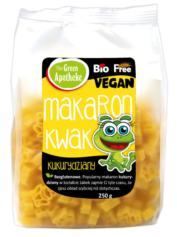 MAKARON (KUKURYDZIANY) DLA DZIECI ŻABKI BEZGLUTENOWY BIO 250 g - APOTHEKE (1 szt.)