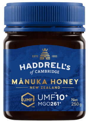 MIÓD MANUKA UMF 10+ MGO 261+ 250 g - HADDRELL'S OF CAMBRIDGE (1 szt.)