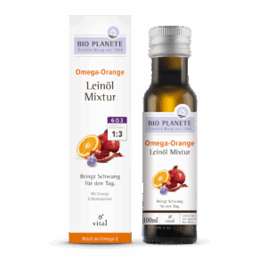 OMEGA ORANGE - MIESZANKA Z OLEJEM LNIANYM (PYŁEK KWIATOWY, POMARAŃCZA) BIO 100 ml - BIO PLANETE (1 szt.)