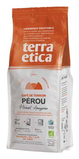 KAWA MIELONA ARABICA 100 % PERU FAIR TRADE BIO 250 g - TERRA ETICA (1 szt.)