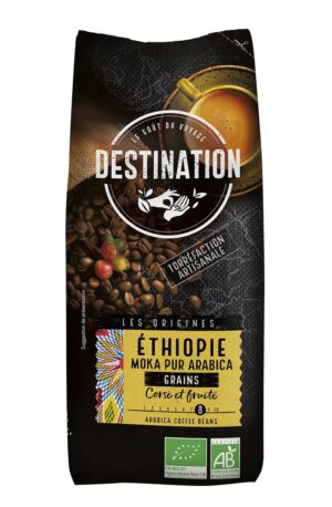 KAWA ZIARNISTA ARABICA 100 % ETIOPIA FAIR FOR LIFE BIO 500 g - DESTINATION (1 szt.)