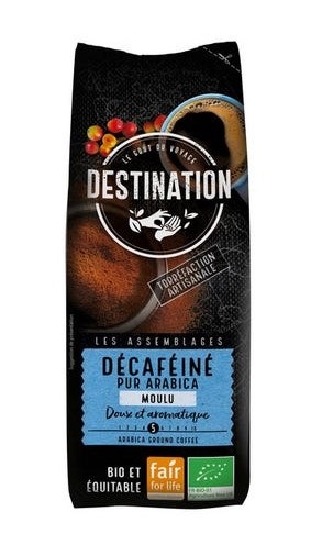 KAWA MIELONA BEZKOFEINOWA ARABICA 100 % FAIR FOR LIFE BIO 250 g - DESTINATION (1 szt.)