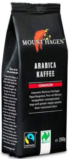 KAWA MIELONA ARABICA 100 % FAIR TRADE BIO 250 g - MOUNT HAGEN (1 szt.)