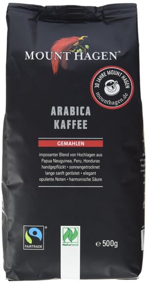 KAWA MIELONA ARABICA 100 % FAIR TRADE BIO 500 g - MOUNT HAGEN (1 szt.)