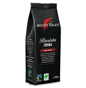 KAWA ZIARNISTA ARABICA 100 % BARISTA CREMA FAIR TRADE BIO 500 g - MOUNT HAGEN (1 szt.)