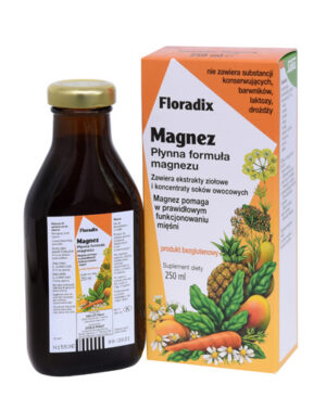 MAGNEZ W PŁYNIE BEZGLUTENOWY 250 ml - SALUS (FLORADIX) (1 szt.)