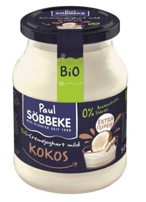 JOGURT KREMOWY KOKOSOWY BIO 500 g (SŁOIK) - SOBBEKE (1 szt.)