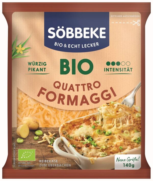 MIX CZTERECH TARTYCH SERÓW BIO 140 g - SOBBEKE (2 szt.)