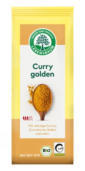 CURRY ZŁOTE BIO 50 g - LEBENSBAUM (2 szt.)