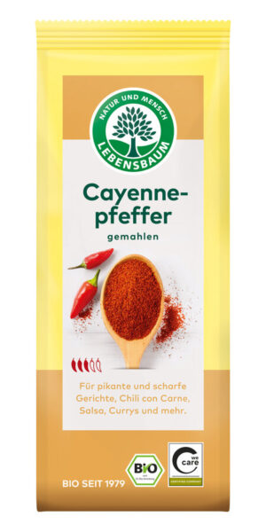CHILI (PIEPRZ CAYENNE) BIO 50 g - LEBENSBAUM (2 szt.)