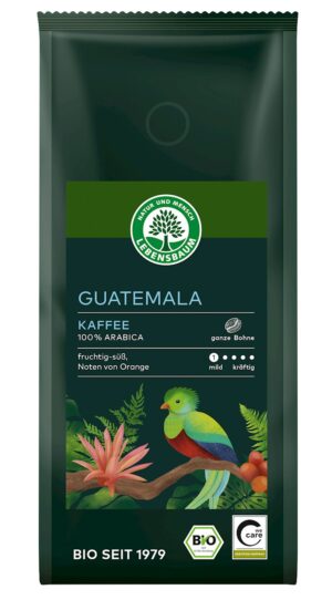 KAWA ZIARNISTA ARABICA 100 % GWATEMALA BIO 250 g - LEBENSBAUM (1 szt.)