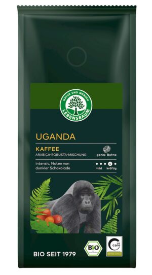 KAWA ZIARNISTA ARABICA/ROBUSTA UGANDA BIO 250 g - LEBENSBAUM (1 szt.)