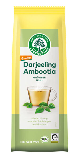 HERBATA ZIELONA DARJEELING LIŚCIASTA DEMETER BIO 50 g - LEBENSBAUM (2 szt.)