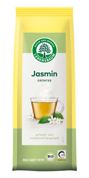 HERBATA ZIELONA JAŚMINOWA LIŚCIASTA BIO 75 g - LEBENSBAUM (2 szt.)