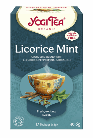 HERBATKA MIĘTA Z LUKRECJĄ (LICORICE MINT) BIO (17 x 1,8 g) 30,6 g - YOGI TEA (2 szt.)