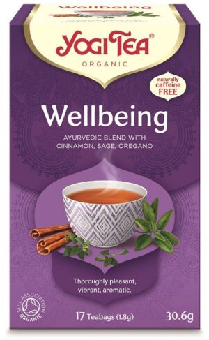 HERBATKA NA DOBRE SAMOPOCZUCIE (WELLBEING) BIO (17 x 1,8 g) 30,6 g - YOGI TEA (2 szt.)