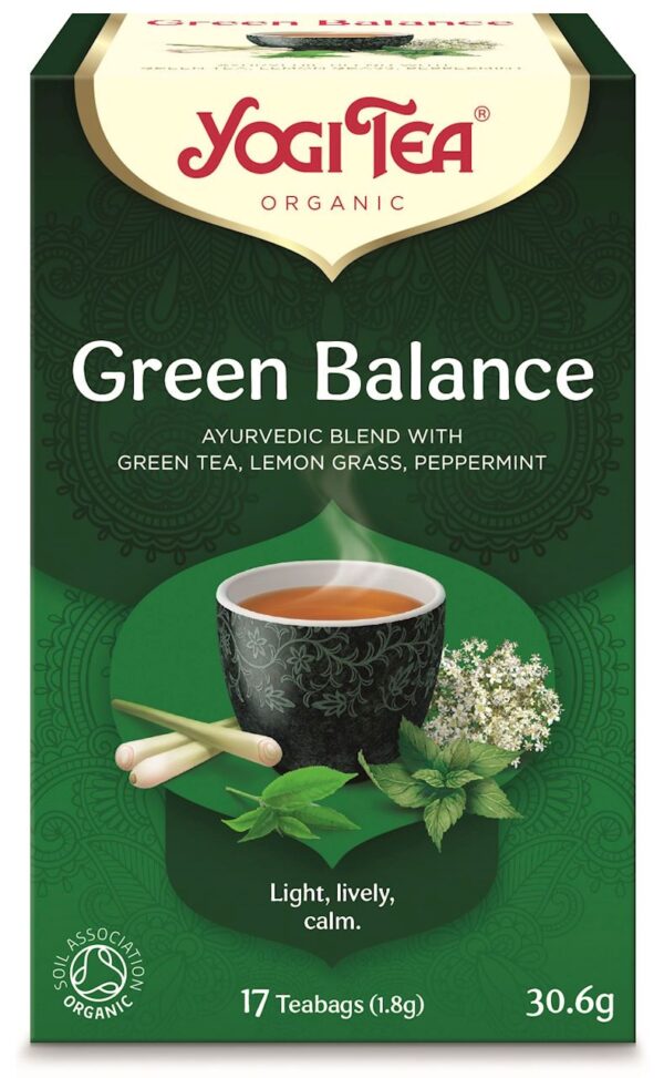 HERBATA ZIELONA RÓWNOWAGA (GREEN BALANCE) BIO (17 x 1,8 g) 30,6 g - YOGI TEA (2 szt.)