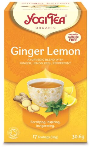 HERBATKA IMBIROWO - CYTRYNOWA (GINGER LEMON) BIO (17 x 1,8 g) 30,6 g - YOGI TEA (2 szt.)