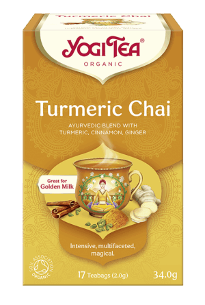 HERBATKA ZŁOTY CHAI Z KURKUMĄ (TURMERIC CHAI) BIO (17 x 2 g) 34 g - YOGI TEA (2 szt.)