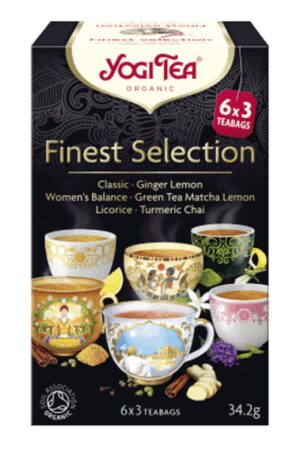 HERBATKA FINEST SELECTION (MIX HERBATEK) BIO (6 x 3 TOREBKI) 34,2 g - YOGI TEA (2 szt.)