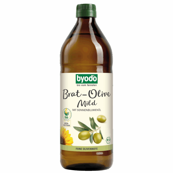 OLIWA Z OLIWEK Z OLEJEM SŁONECZNIKOWYM DO GOTOWANIA I SMAŻENIA BIO 750 ml - BYODO (1 szt.)