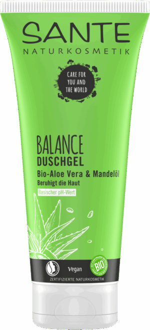 ŻEL POD PRYSZNIC BALANCE ALOES I OLEJEK MIGDAŁOWY ECO 200 ml - SANTE (2 szt.)