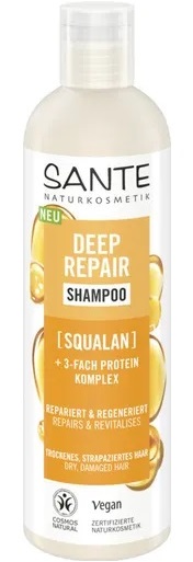 SZAMPON REGENERUJĄCY DO WŁOSÓW SUCHYCH I ZNISZCZONYCH SKWALAN I POTRÓJNY KOMPLEKS PROTEINOWY ECO 250 ml - SANTE (2 szt.)