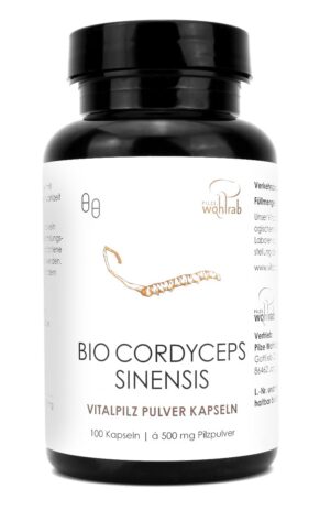 GRZYBY CORDYCEPS SINENSIS BIO (500 mg) 100 KAPSUŁEK - PILZE WOHLRAB (1 szt.)